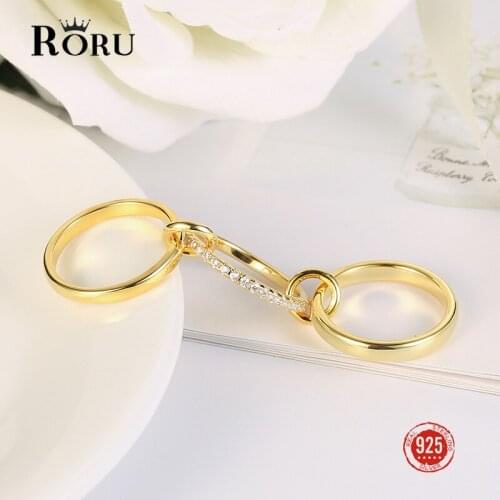 Multilayer Stack 925 Sterling Silver Womens Ring Designer Rings Women High Quality Shiny Zircon 2020 NEW Stylish Fine jewelry