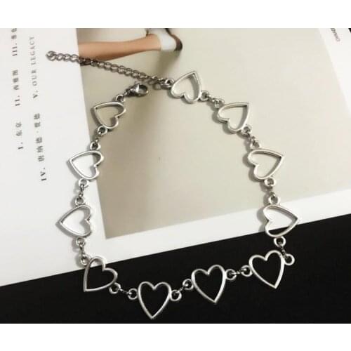 Fashion Love Heart Choker Short Clavicle Necklaces For Women Necklace Jewelry Valentines Party Girl Gift