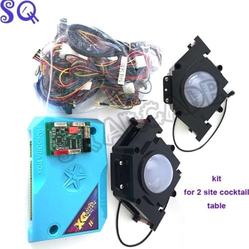 Pandora Box DX Diy Kit 2 Players for 2 Site Cocktail Table USB Trackball Cables Tracking Ball Converter Board 0 Delay SQ Arcade