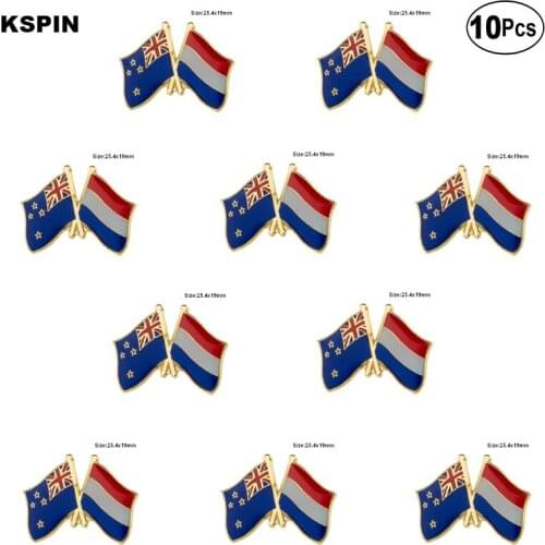 New Zealand Netherland Lapel Pin Flag badge Brooch Pins Badges 10Pcs a Lot