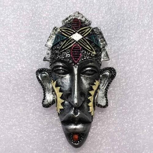 Bali, Indonesia travel commemorative three-dimensional indigenous mask refrigerator home decoration