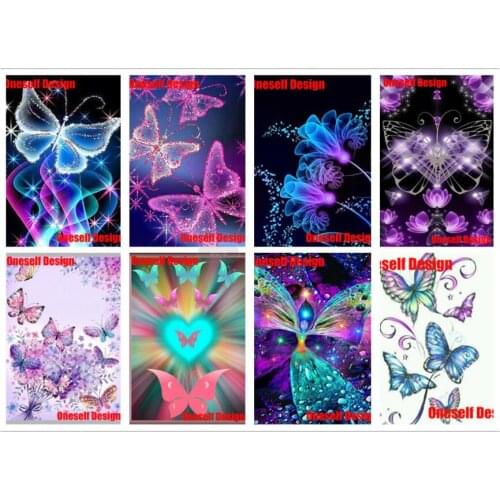 Popular 5d diamond embroidery animals butterfly 5d diamond mosaic sale animal diamond painting 5d butterfly rhinestone pictures