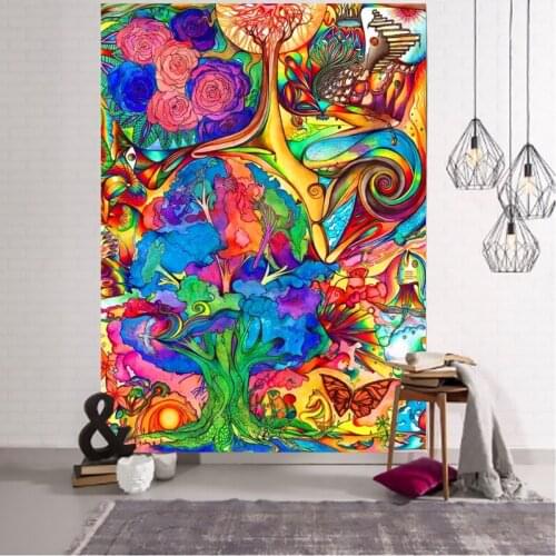 Roval Of The Hippie Indian Home Bedroom Wall Carpet Accessories Living Room Rugs Macrame Beach Towels Large Size Tapestry Fabric