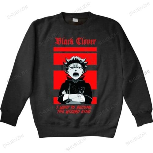 Japanese anime Asta Box black clover mens hoody autumn Harajuku loose style hoody mens cotton shubuzhi hoody
