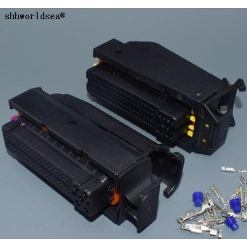 Worldgolden 1set 81 Way ECU Auto Plug For Hyundai Elantra 9-368290-1 368376-1 Auto Wiring Plug 1J0906385C 1J0 906 385C