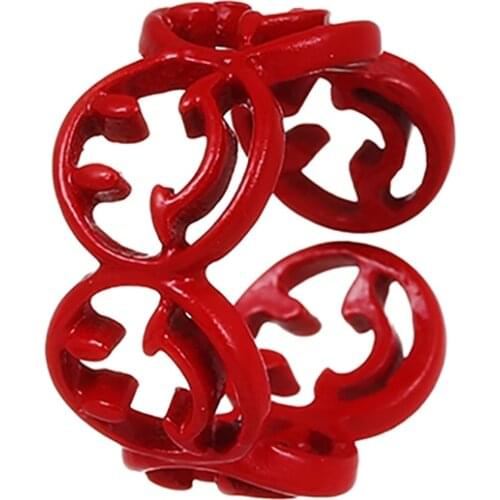 ZHINI Fashion 4 Color Rings for Women Simple Punk Alloy Smiley Face Statement Rings Wedding Jewelry 2021 anillos