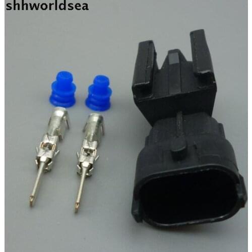 Shhworldsea 2Pin 3.5m Auto Diesel Injector female Plug male Connector for Vauxhall VECTRA 1.9 CDTI /Ford/Peugeot/Citroen/Renault
