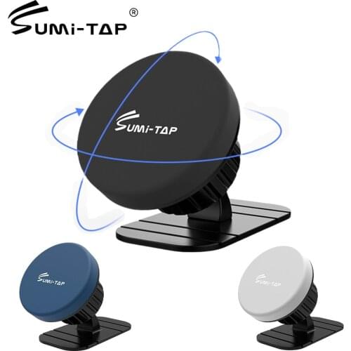 Sumi-tap 360 Car Phone Holder Magnetic Navigation Universal Car Dashboard Stand Cell Phone GPS Magnet Bracket Support Vent Mount