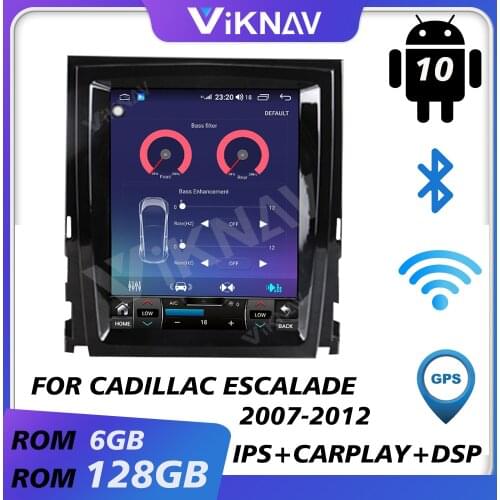 Car gps navigation multimedia video player for cadillac escalade 2007-2012 android auto radio car audio tape recorder hd screen