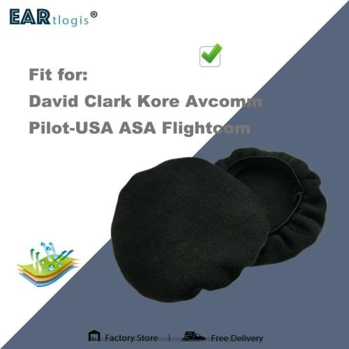 Stretch Covers Sweat Absorption Washable Germproof Deodorizing for David Clark Kore Avcomm Pilot-USA ASA Flightcom Headset