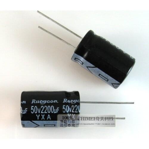 Electrolytic Capacitor 2200UF 50V Volume 24X15MM Capacitor Electronics