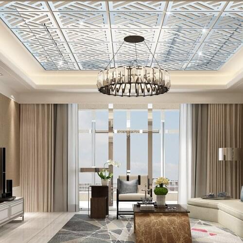 JM517 4pcs a set 3D geometric puzzle three-dimensional mirror acrylic wall sticker crystal mirror sticker self adhesive sticker