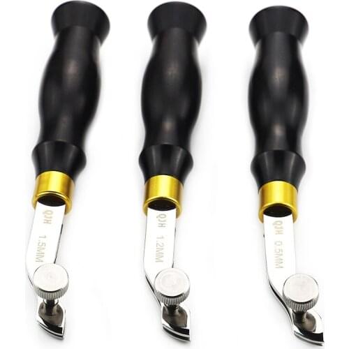 Handmade Leather Goods DIY Purple Sandalwood Handle Adjustable Grooving Device Scriber Wallet Belt Edger Leather Craft Tool