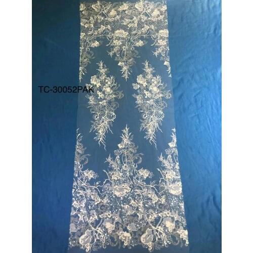 Pretty Nigeria bride lace fabric high quality lace fabric embroidered sequins tulle net lace 10 Yards