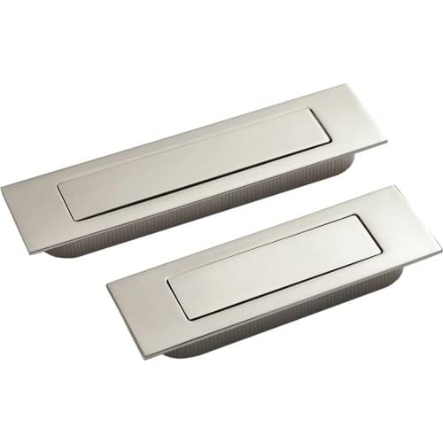 Brushed stainless steel Invisible,hidden Spring drawer /Sliding door handle Automatic closing dustproof,Hardware