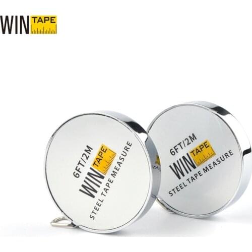 WINTAPE Mini 1M Measuring Tools Stainless Steel Retractable Ruler Tape Measure Keychain Measurement Key Ring Homeworking Tools