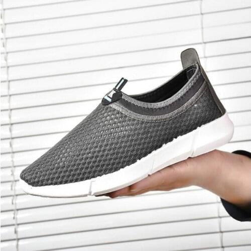 Vogue breathable summer men loafers shoes flats lightweight casual Air mesh sneaker zapatillas deportivas shoes 459