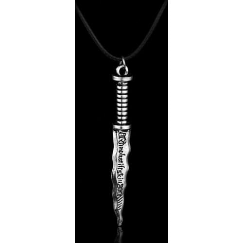 MQCHUN Snow White Necklace Vintage Charm Once Upon A Time Dwarf Rumpelstiltskin Dagger Pendant Jewelry For Men Women Gifts-30