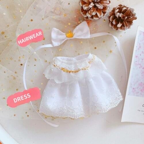 [MYKPOP]KPOP Dolls Clothes & Accessories: Lovely Dress 2pcs Set for 20cm Dolls(without Doll) Fans Collection SC21073011