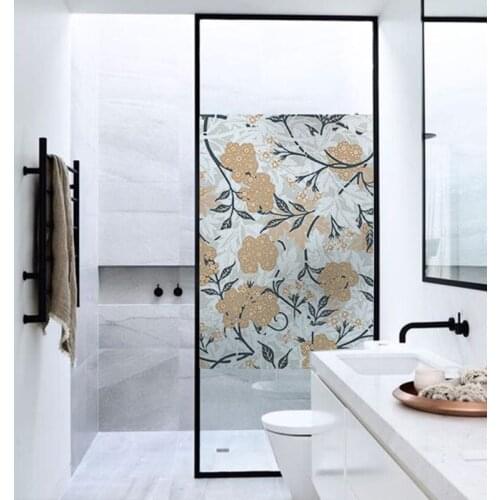 Custom William Morris Glass Sticker Bedroom Translucent Opacity Window Sticker Bathroom Glass Sticker Anti-transparent
