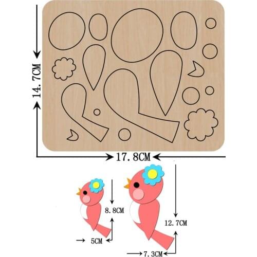 Woodpecker Bird Animal Cutting dies 2021 new die cut &wooden dies Suitable for common die cutting machines on the market