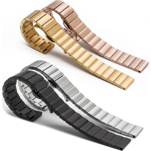 Watch accessories steel strap 16mm18mm20mm22mm stainless steel strap sports waterproof metal belt female men watch band