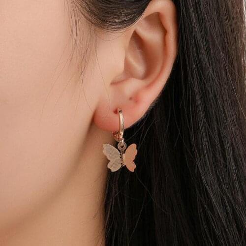 Earrings Fashion Jewelry Earrings For Women Statement All-match Geometric Earrings Butterfly Temperament Earrings Wholesale