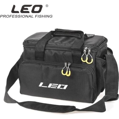 LEO Waterproof Fishing Takle Bag, Large Capacity Multifunctional Lure Fishing Shoulder Bag Lure Reel Shoulder Waist Backpack Bag