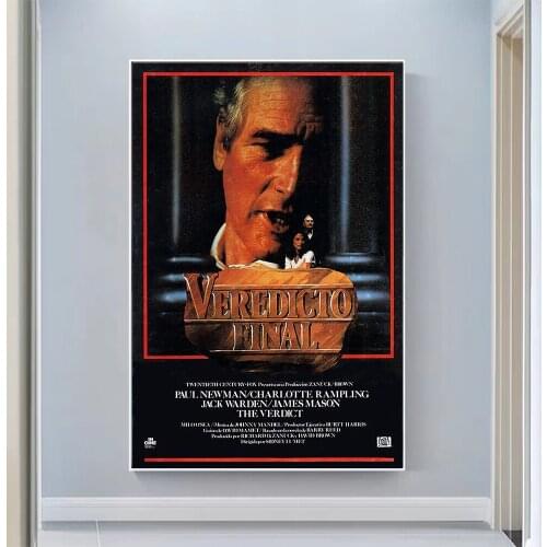 V0757 The Verdict Vintage Classic Movie Wall Silk Cloth HD Poster Art Home Decoration Gift