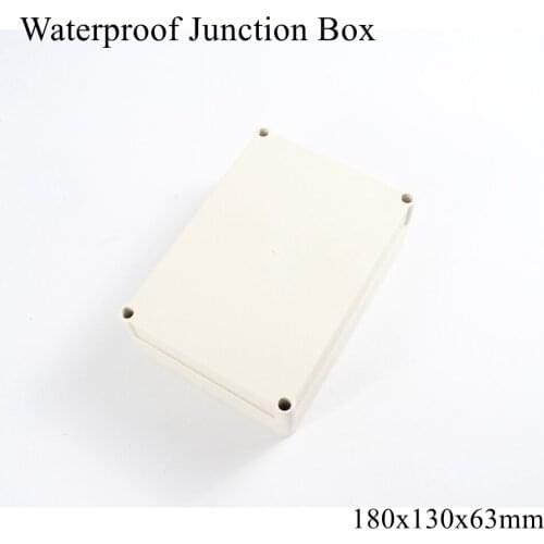 180x130x63mm Waterproof Plastic Enclosure Box Outdoor Cable Connection Junction Electrical Project Case ABS IP65 180*130*63mm