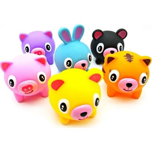 Vocal Doll Animal Shape Tongue Out Creative Decompression Squeeze Ball Toy for Home
