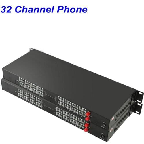 1 Pair 32 Channel- PCM Voice Tel Over Fiber Optic Multiplexer Extender,FC Optical Port,Support Caller ID and Fax Function