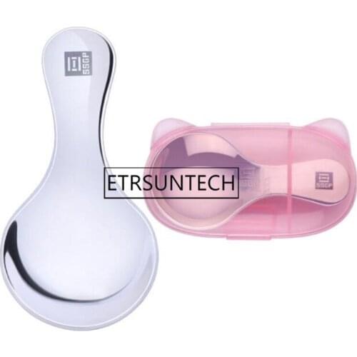 50sets Coffee Spoon Soup Spoon Stainless Steel Short Handle Tea Spoon Set Dessert Coffee Scoops With Storage Case