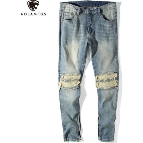 Aolamegs Ripped Jeans For Men