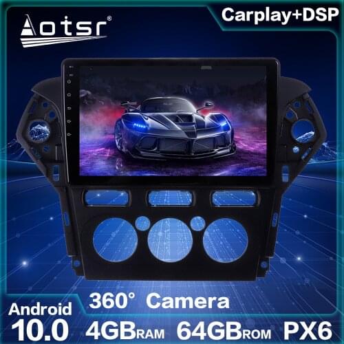 Car GPS Navigation Multimedia Player For Ford Mondeo mk4 Android Radio 64GB Auto Stereo Head Unit Audio Video PX6 Screen DSP 2k