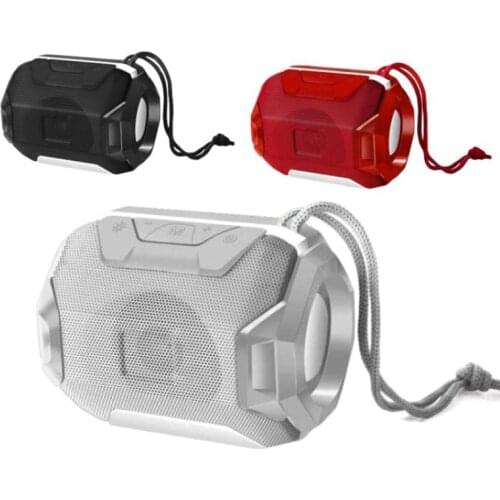 TG162 Wireless Bluetooth Speaker LED Flash Light Portable Outdoor Music Player Small Stereo Loudspeaker With Hand Strap 2021 New