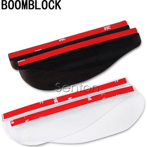 BOOMBLOCK 2pcs Car Styling Sticker Rain Eyebrow For Bmw E46 E39 Audi A3 A6 C5 A4 B6 Mercedes W203 W211 Mini Cooper Accessories