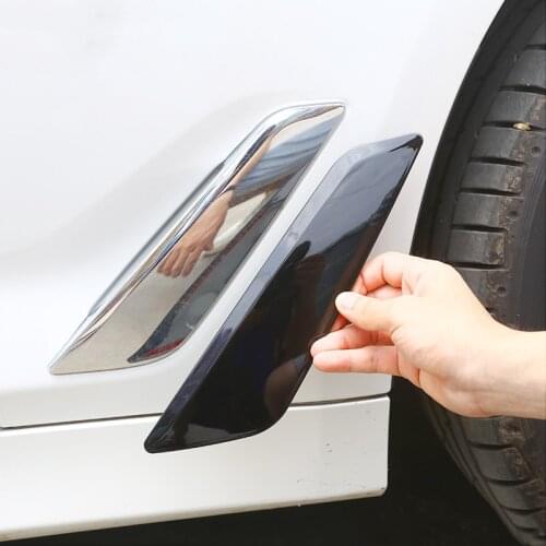 Carbon Fiber Color Car Side Air Vent Cover Trim Fender Sticker Strips For BMW 5 Series G30 G38 2018 Exterior Accessories Decals