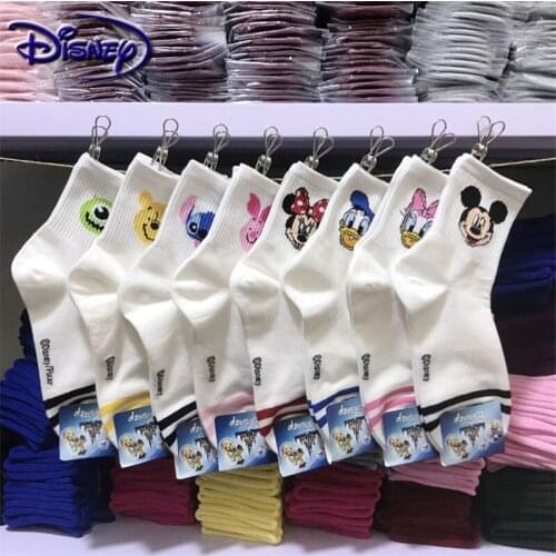 Disney cute Mickey cartoon 100% cotton socks new design boat socks casual soft socks