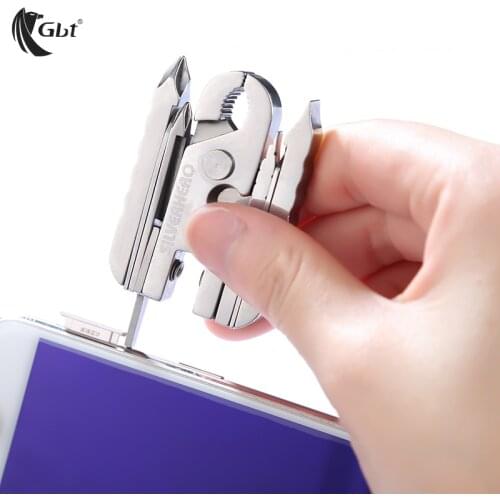 EDC Multi-function Swiss pliers Bottle opener Outdoor gadget keychain knife Combination folding pliers 15in1 screwdriver