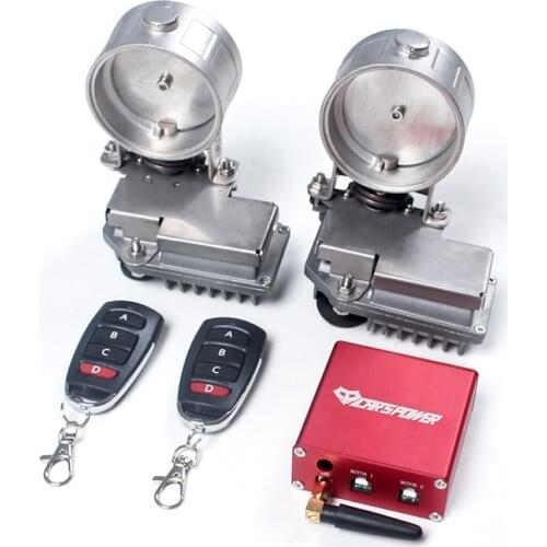 2.5" electric dual Exhaust Valve /flap/cutout for universal car