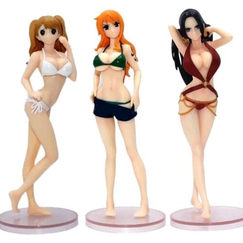 Anime Girls Figure Boa Hancock Nami Charlotte Pudding PVC Action Figure Collectible Model Toys Doll Gifts