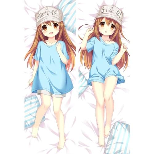 Hot Anime Cells at Work Platelet Leucocyte Hataraku Saibou Killer Dakimakura Body Pillow Cover Case