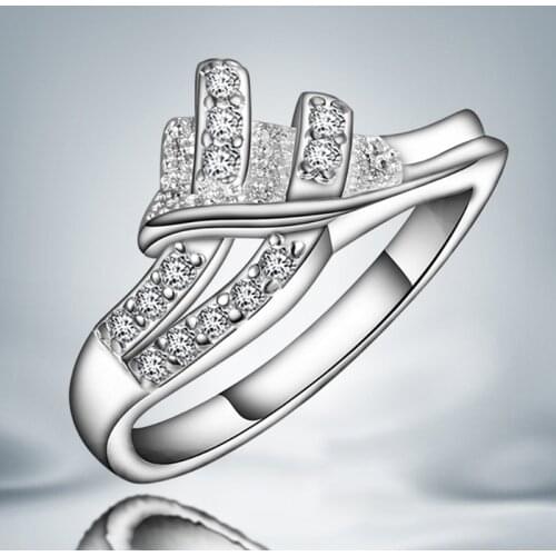 YaYI Fine Jewelry Fashion Princess Cut Claw Set White Cubic Zirconia Silver Color Engagement Wedding Party Couples Rings