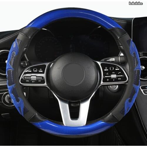 KOKOLOLEE Microfiber Leather Car Steering Wheel Cover For Renaults Duster Megane 2 3 koleos Logan sandero Scenic 2