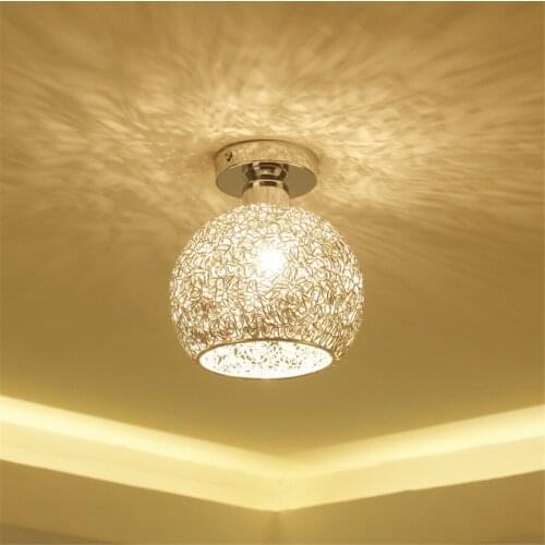 Nordic Round Ceiling Lights Metal Modern LED Hallway Ceiling Lamp for Locker Room Corridor Veranda Lighting Luminaire