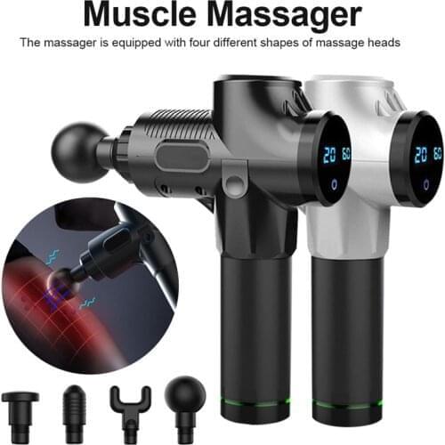 30 Speed Massage Gun Deep Tissue Percussion Pain Relief Body Neck Muscle Massag Exercising Relaxation Slim Shaping Fascia Gun