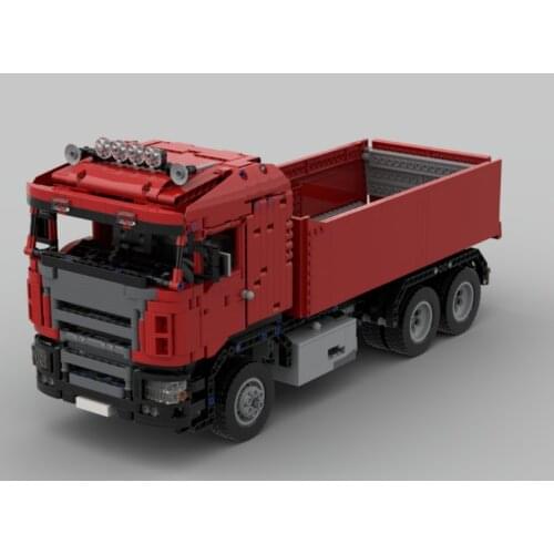 New RC Scania dump truck technology building block DIY assembly construction education toy model moc-38781
