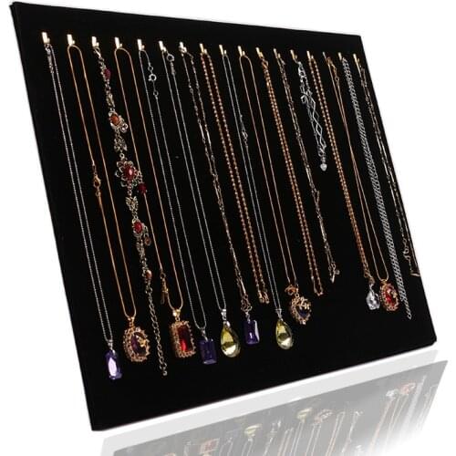 17 Hook Necklace Display Stand Women Jewelry Organizer Holder Storage Case Bracelet Display Rack