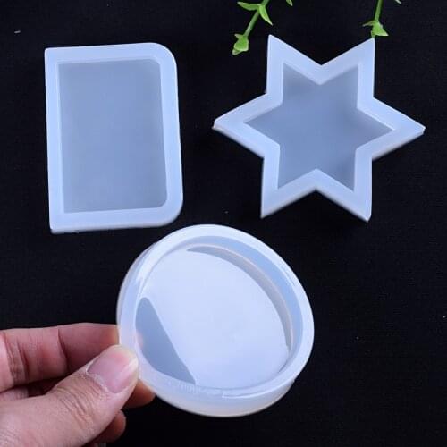 Rectangular circular pentagram diy resin decorative craft silicone mold for epoxy resin scrapbooking making tools